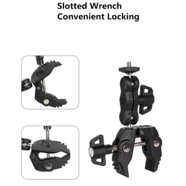 DJI Ulanzi R094 Super Claw Mount with 360° Ball Head for Action Cameras
