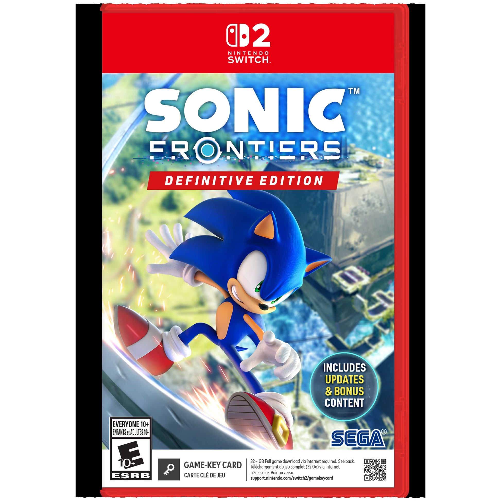 Sonic Frontiers Definitive Edition Nintendo Switch 2