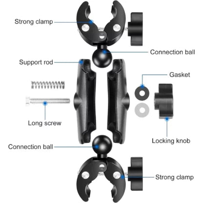 DJI Super Clamp Dual Camera Mount with Magic Arm & Ball Head Adapter