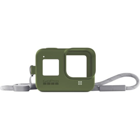 GoPro Sleeve + Lanyard HERO8 Black (Green), AJSST-005