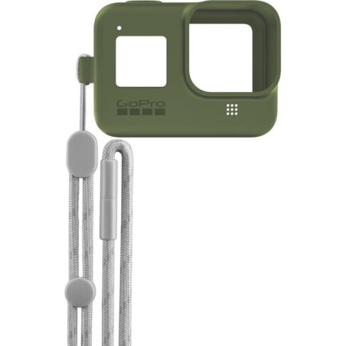 GoPro Sleeve + Lanyard HERO8 Black (Green), AJSST-005