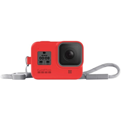 GoPro Sleeve + Lanyard HERO8 Black (Red), AJSST-008