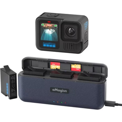 Gopro Hero 13 Charger Hub for Battery with USB Type-C Interface, Charging Cable