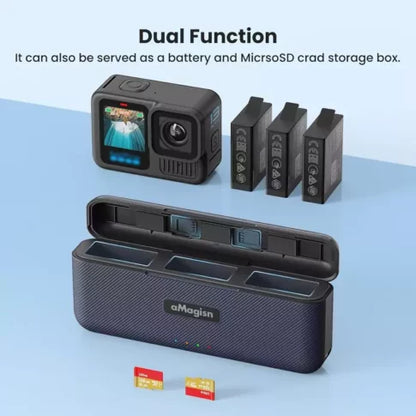 Gopro Hero 13 Charger Hub for Battery with USB Type-C Interface, Charging Cable