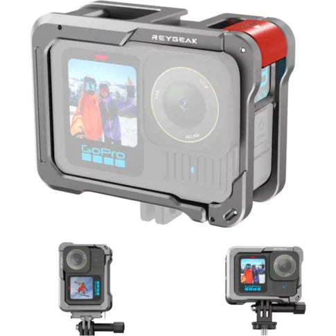 GoPro Aluminum Metal Cage for Vlogging and Protection of Hero 13 / 12 / 11 / 10 / 9