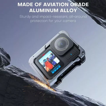 GoPro Aluminum Metal Cage for Vlogging and Protection of Hero 13 / 12 / 11 / 10 / 9
