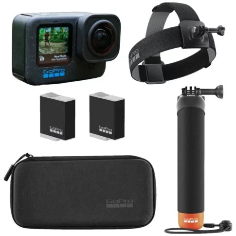 GoPro Hero12 Bundle Pack, Holiday Special (Extra Enduro Battery, Handler & Headstrap)