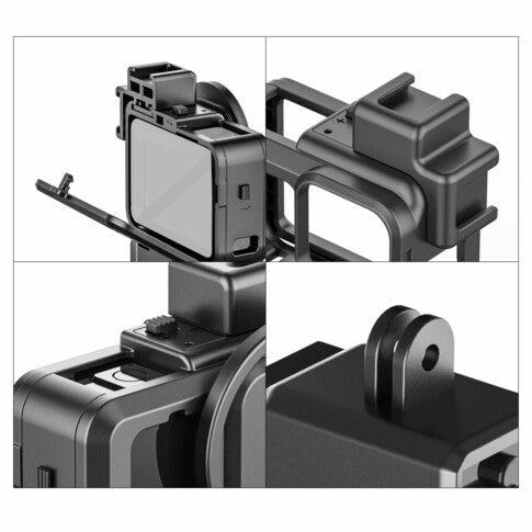 Gopro YT-G9 Vlogging Case with Dual Cold Shoe Mount Compatible with gopro Hero 12/11/10/9 Black Action Camera Accessories