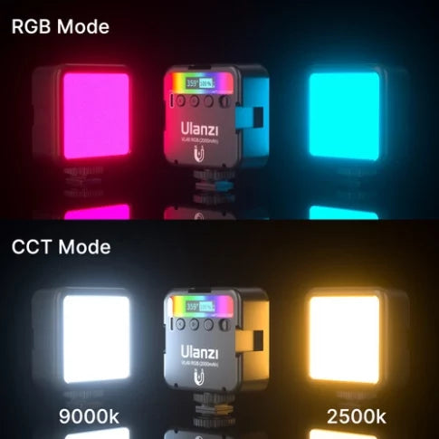 Ulanzi VL-49 RGB Series Rechargeable Mini RGB Light for DSLRs, Mirrorless Cameras & Phones