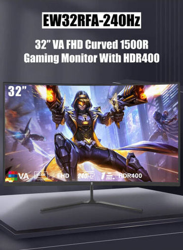 GXM EW32RFA Curved 32 Gaming Monitor