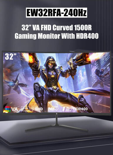 GXM EW32RFA Curved 32 Gaming Monitor