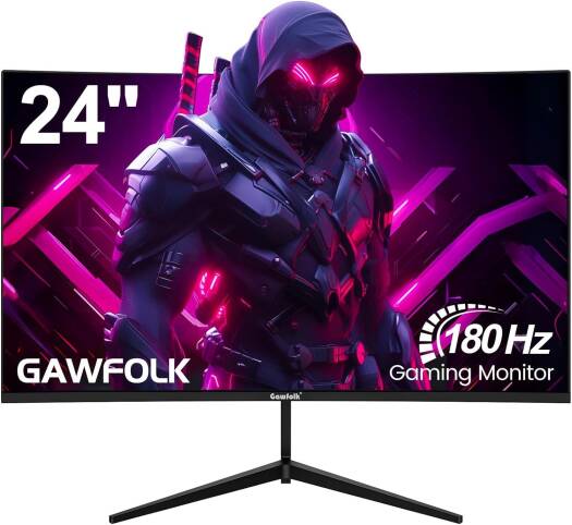 Gawfolk GF240D Curved  24  Gaming Monitor