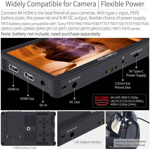 FeelWorld F5 Pro V4 Camera Field Monitor