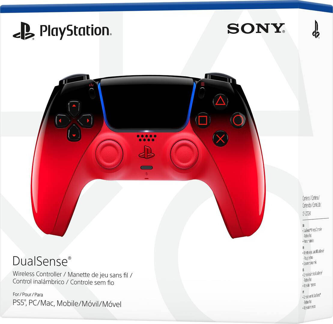 Sony PlayStation 5 PS5 DualSense Wireless Controller Techno Red