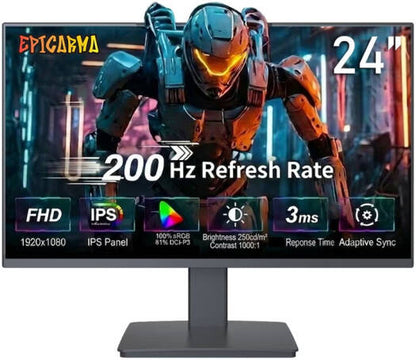 EpicArma EA-G24I-BK 24 Gaming  Display Monitor