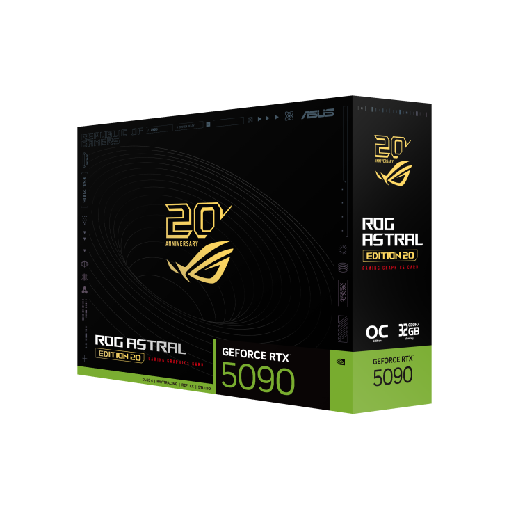 ASUS ROG Astral NVIDIA GeForce RTX 5090 32GB 20th Edition Graphics Card