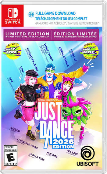 Just Dance 2026 Edition Limited Edition Nintendo Switch Code in Box