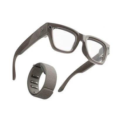 Meta Ray Ban Display & Neural Band AI Glasses With In Lens Display Shiny Frame Large Band Size 1 Sand