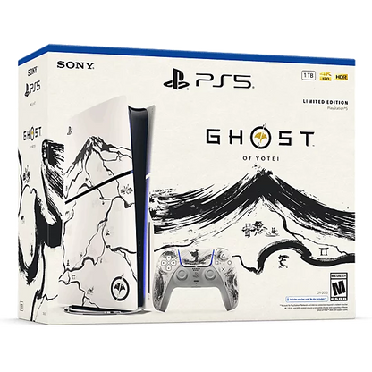 PlayStation 5 Ghost of Yotei Black Limited Edition Disc Console Bundle