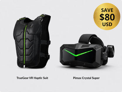 Pimax headset X $80 True Gear VR Haptic Suit Voucher