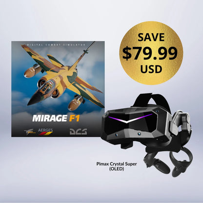 Pimax Crystal Super 8K Micro-OLED + Free Mirage F1 Addons Bundle