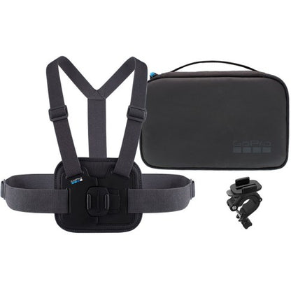 GoPro Sports Kit – Chesty + Handlebar / Seatpost / Pole Mount + Compact Case, AKTAC-001