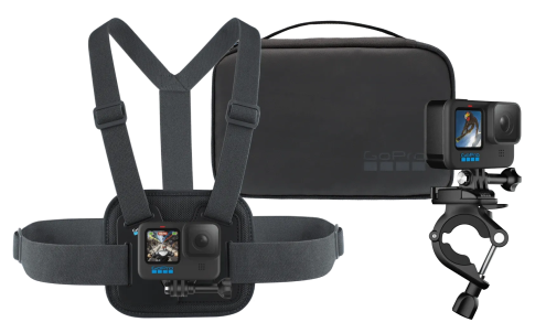 GoPro Sports Kit – Chesty + Handlebar / Seatpost / Pole Mount + Compact Case, AKTAC-001
